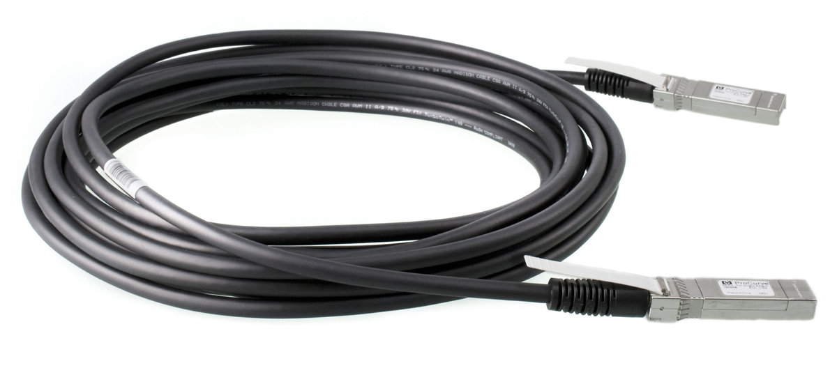 folie 1 von 1, vergrößern, hpe x242 10g sfp+ zu sfp+ direktanschlusskupferkabel, 7 m