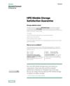 HPE Nimble Storage Satisfaction Guarantee data sheet (English)