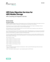 HPE Data Migration Services for HPE Nimble Storage data sheet (English)