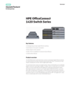 HPE OfficeConnect 1420 Switch Series - Data sheet