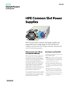 HPE Common Slot Power Supplies data sheet