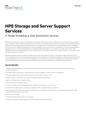 HPE Storage and Server Support Services data sheet