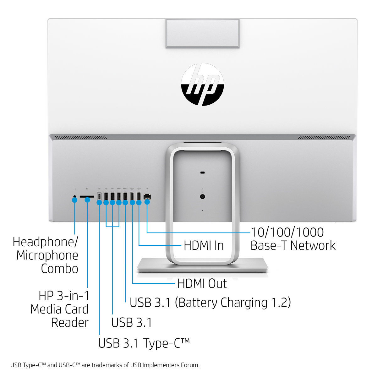 Refurbished: HP All-in-One Computer Pavilion 24-x026 AMD A12-9730P