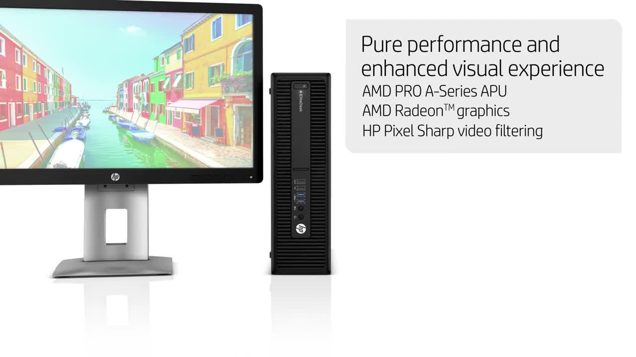 HP EliteDesk 705 G2 (P0D50UT#ABA) Desktop PC - AMD A8 PRO-8650B