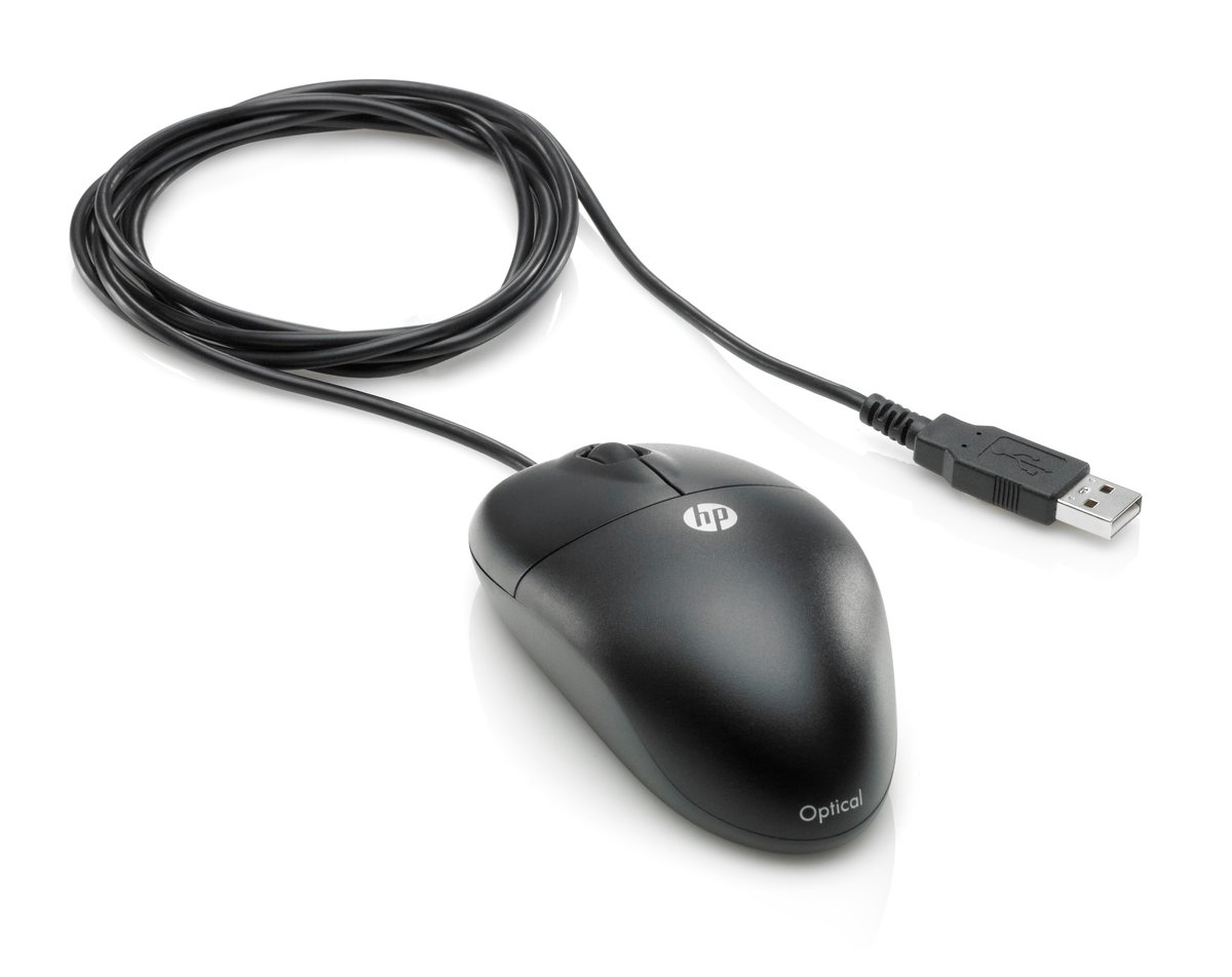 HP Souris Optique USB Filaire à Molette Pour PC Et Ordinateur Portable –