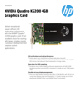 NVIDIA Quadro K2200 4GB Graphics Card (English)
