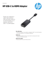 HP USB-C to HDMI Adapter (English)
