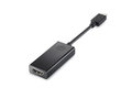 slide {0} of {1}, zoom in, HP USB-C till VGA-adapter