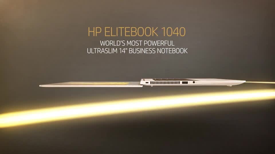 thumbnail video image 2 of HP EliteBook 1040 G4 2.9GHz Core i7 14in display - Windows 10 Pro, 2 of 15