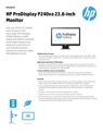 HP ProDisplay P240va 23.8-inch monitor(English(AMS))