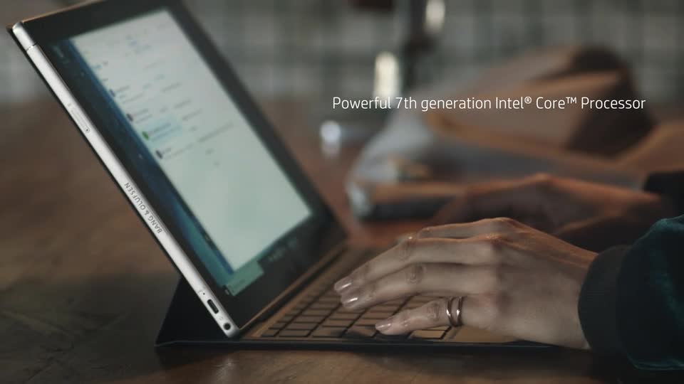 thumbnail video image 2 of HP ENVY x2 3SR51UA 12.3" Touchscreen Laptop Snapdragon 835 4GB 128GB Flash W10S, 2 of 10