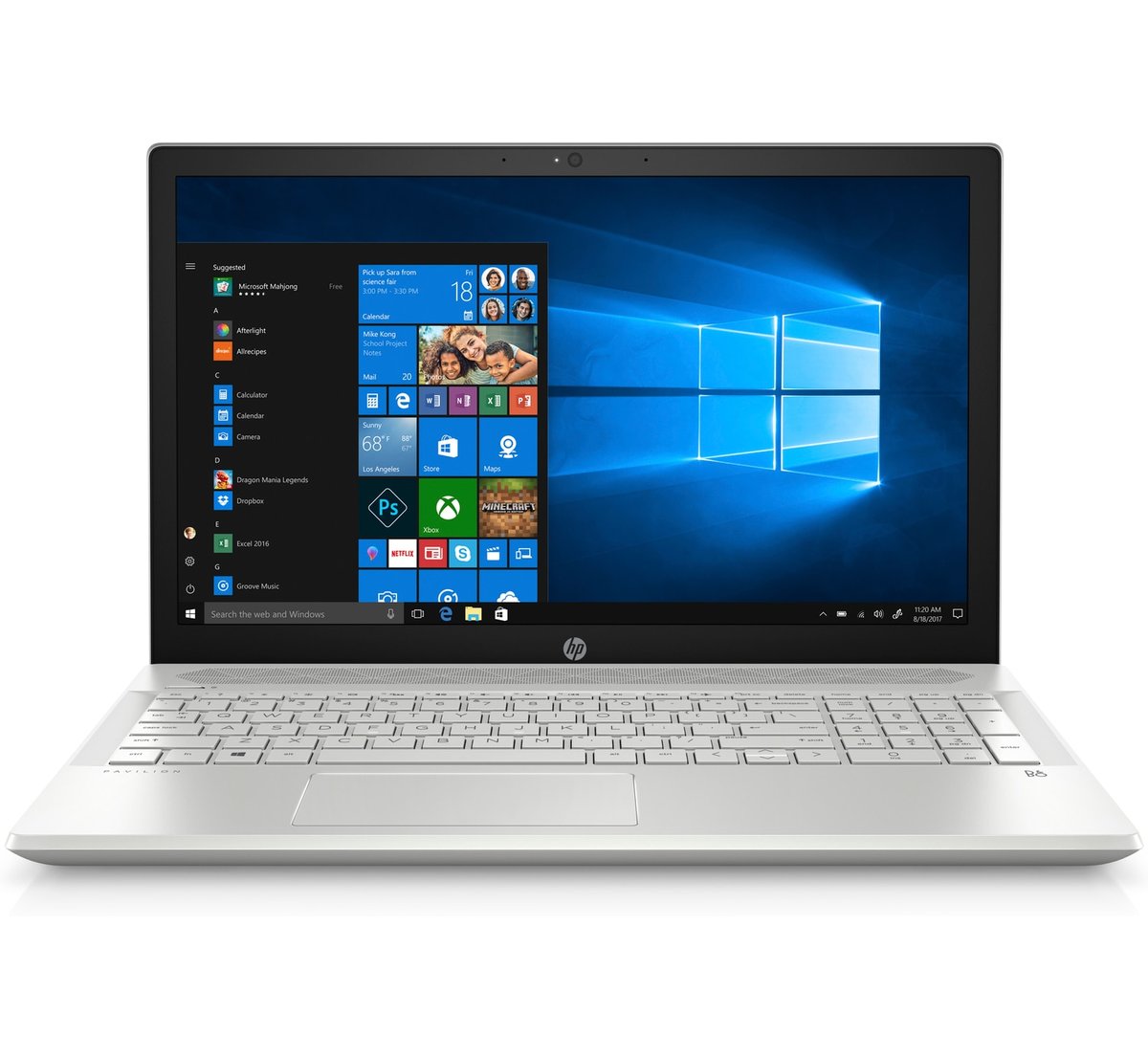 HP Pavilion 15-CU0071NR Mineral Silver 15.6 inch Touch Laptop, Windows 10,  Core i3-8130U DC Processor, 8GB Memory, 1TB Hard Drive, UMA Graphics, DVD,  B&O Play - Walmart.com