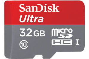 SanDisk Ultra 32GB microSDHC Flash Card with adapter – Global