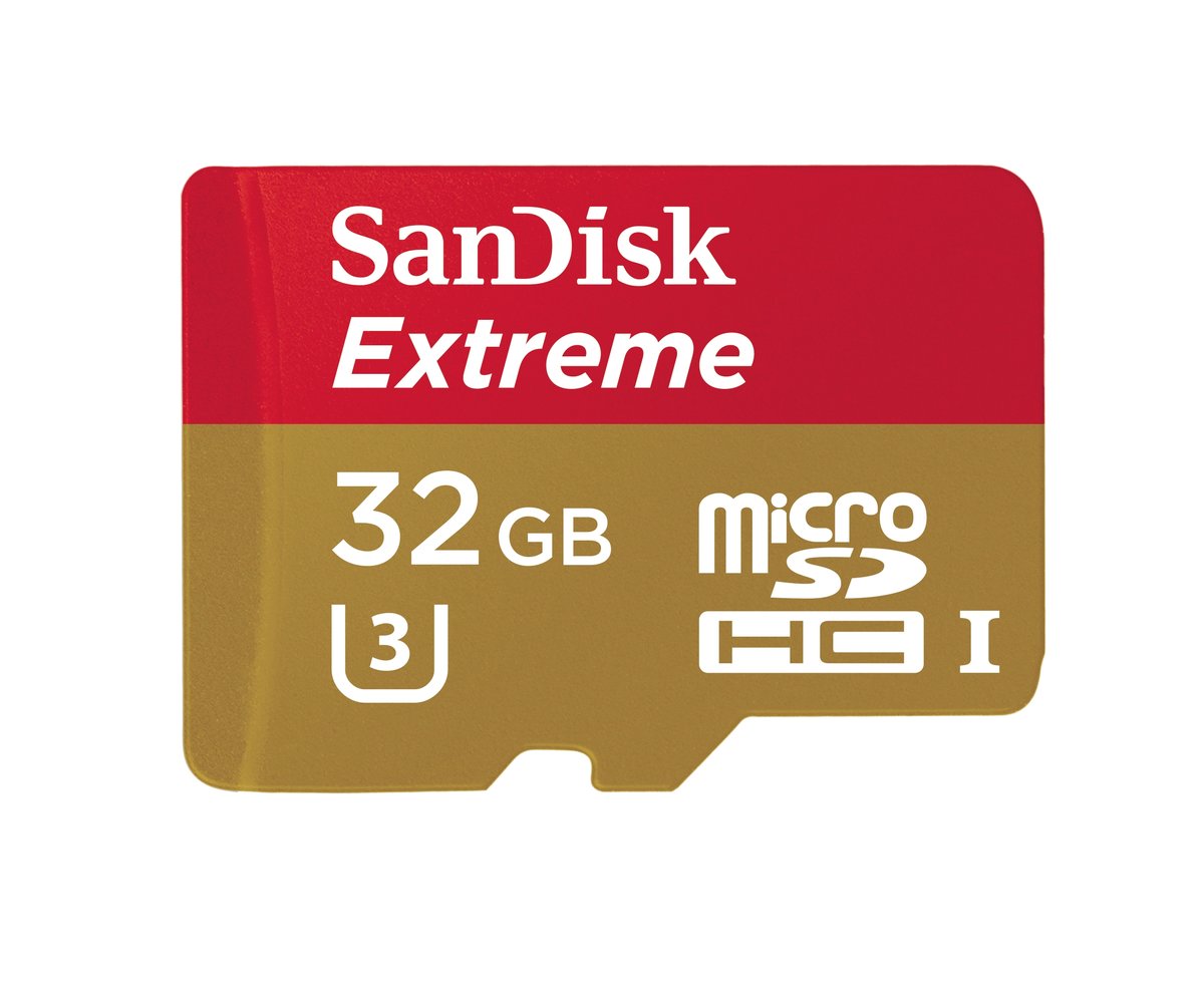 SanDisk Extreme 32GB microSDHC Flash Card with adapter