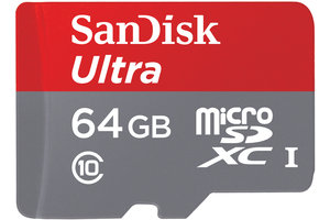 Class 10 SanDisk SDSQUNC-064G-GN6MA Ultra 64GB Android microSDXC Speicherkarte SD-Adapter bis zu 80 MB/Sek 